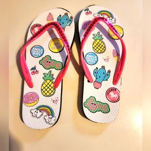 Justice Girls' Flip Flops